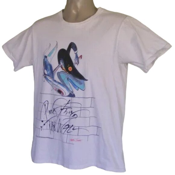 PINK FLOYD GERALD SCARFE Tshirt, M, White, The Wall, Teacher/Professor - Picture 3 of 9